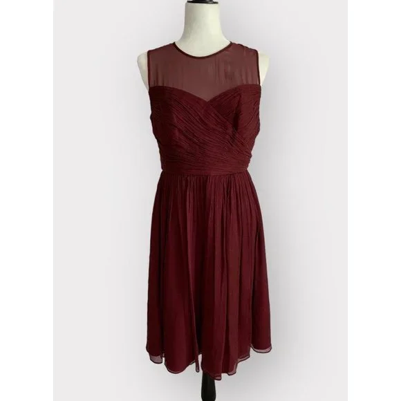 Crew Dresses J Crew Silk Chiffon Cocktail Dress Party